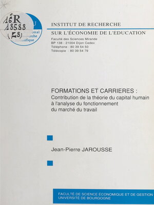 cover image of Formations et carrières